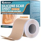 Cerotti Silicone Cicatrici Premium - Silicone Scar Sheets per Cicatrici Chirurgiche, Cheloidi, Cicatrici da Taglio Cesareo, Ustioni e Altro - Riutilizzabile e Professionale (Rotolo da 4cm x 1,5M)