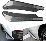 HhhhhYf Spoiler con Angolo di avvolgimento per Fiat 500 Grande Punto Abarth,Protezione Splitter Canard paraurti Posteriore Protezione,Accessori Auto,B/Carbon Fiber