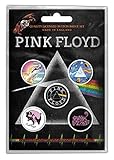Spilletta tonda modello Pink Floyd da 25 mm, 5 pz