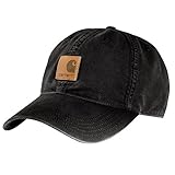 Carhartt Herren Canvas Cap Baseballkappe, Schwarz, Einheitsgröße