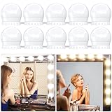 daphomeu USB Luci per Specchio da Trucco, 10 Lampadine Dimmerabili, Luci da Specchio Hollywood con 3 Modalità Colore, Make Up Luce a LED per Trucco Cosmetico Bagno