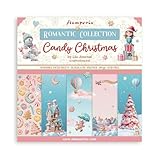 Stamperia - Scrapbook Paper Pad for Scrapbooking, Albums, Card Making, Bullet Journalling and More, Acid Free, Double-Sided, Perfect for Hobbies, Crafts, and Gifting (Candy Christmas) (20.3 x 20.3cm)