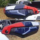 labelbike - Adesivi Gel 3D Protezioni Paramani moto compatibili con Honda Transalp 2023 Bianco