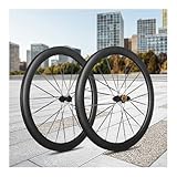 Ruote Anteriori E Posteriori per Bici da Corsa 700C Freno A Disco Center-Lock Set di Ruote A Raggi in Carbonio Cerchi da 38 mm Supporto 8/9/10/11/12 velocità Cricchetto 60T Perno Passante