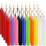 SaiXuan Candele 100 Colori Assortiti Spell Candele Piccolo antigoccia per Carillon, Magia, Congregazione, fiaccolata, Rituali, Decorazione per Feste (10 Colori) 4 Pollici di Altezza
