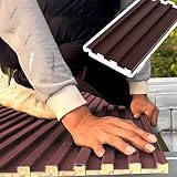 Onduline per Coperture Tettoie Pannelli per Coperture In Alluminio, 3, 6 E 8 Pezzi, Lastre Ondulate Isolate per Tetti, Pannelli di Rivestimento per Serre p Copertura Balconi, Pannelli Antivento per Po