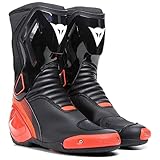 DAINESE, Nexus 2 Boots Uomo, Nero/Rosso Fluo, 42 EU