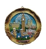 Plates 6180 - Piatto decorativo Souvenir Panorama urbano di Londra, 10 cm