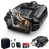 Haokoo Visore Notturno 4K UHD 40MP, Binocolo Visione Notturna 600m Lunga Distanza, Batteria 5000mAh, Schermo 3.3’’ TFT, Zoom 8X, Scheda 64GB Inclusa, Perfetto per Campeggio & Sicurezza