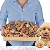 Polmone per cani da 1 kg (circa 53 – 58 pezzi) | Prodotto naturale essiccato in 100% bovino | Facile da digerire e basso contenuto di grassi | Senza additivi