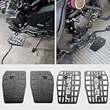 WOOGA ricambi moto Pedane anteriori pedane larghe pedane poggiapiedi poggiapiedi per Ho&n&da Rebel 250 Rebel CMX 500 Rebel 300 CMX 250 CMX 500 CMX 300 Accessori 2017-2025 (Nero)
