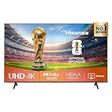 Hisense Smart TV 43" 4K Ultra HD 2025 43A6Q, Smart TV VIDAA U8, Dolby Vision, HDR 10, Game Mode Plus, Alexa Built-in, VIDAA Voice, Tuner DVB-T2/S2 HEVC 10, lativù 4K, 43'', 2025 LED