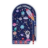 Legami- Mini Flipper, Gioco Portatile, 17,7x29 cm, Tema Space, PBG0004