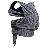 Boppy Comfyfit Evolution Portabebè, Semplice da Indossare e Regolabile, Portabebè Neonato Fronte Mamma Ergonomico con Supporto Testa e Collo, Ampie Fasce Da Annodare, Giromanica Regolabile, 0 Mesi+