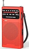 Tendak Radio Portatile, Radiolina Portatile FM/AM, Radiolina Tascabile con Eccellente Ricezione, Facile da Usare, Jack per Cuffie