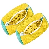 2 pezzi Sacchetti per Scarpe Lavanderia, 360 Degree Cleaning funzione per la pulizia dei copriscarpe in lavatrice con la cerniera chiusa, adatta a tutti i tipi di pulizia delle scarpe.(Giallo)
