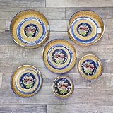 generico Cesto Cestino Portapane Carasau sardo canestro porta pane broccato costume sardo bianco (23x6 cm n°5)