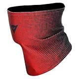 Dainese - Neck Gaiter, Scaldacollo Moto, Traspirante, Unisex, Rosso/Nero, N
