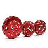 SYUFRE Tappo Serbatoio Olio Freno CNC per Ducati Hypermotard/Multistrada/Monster 1100/S/EVO 1200/S/R Frizione Freno Anteriore Serbatoio Fluido Freno Posteriore Tappo di Copertura