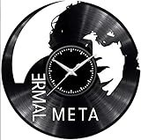 Fusorario Orologio in Vinile da Parete LP 33 Giri Silenzioso Idea Regalo caricatura somigliante Tema Ermal Meta
