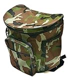 Zaino con cesta in vimini porta funghi militare gerla cesto mimetico raccolta funghi cm. 41x28,5 x38,5h