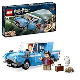 LEGO Harry Potter Ford Anglia Volante, Modellino di Macchina Giocattolo da Costruire, Giochi per Bambini e Bambine da 7 Anni, Auto con Minifigure di Ron Weasley, Edvige e Bacchette Magiche 76424