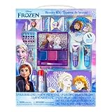 Disney Frozen - Townley Girl Set trucco per ragazze con clip, lucidalabbra, adesivi per unghie, balsamo per le labbra, gemme per unghie e specchio per pigiama party e makeover