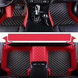 NYMCAR su misuraTappetini per auto compatibili con BMW 1,2,3,4,5,6,7,8 Serie X1,X2,X3,X4,X5,X6,X7,Z4,i3,i4,ix,ix3 2000-2023 (Rosso beige e Nero Beige)