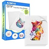 Pellicola di Trasferimento DTF A3 da 50 Fogli, 11,7 x 16,5 cm, Lucida, Trasparente, Pretrattare, Carta per Tutte le Stampanti a Sublimazione, Pellicola per Sublimazione Hack