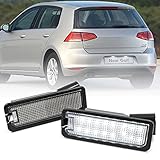 NSLUMO 2 pz Bianco Led Numero Luce Targa Per Golf 4 IV 5 V 6 VI 7VII Polo III IV V P.assat B7 B8 CC Beetle Lupo per Seat Ibiza Leon Exeo Altea Canbus Led tag luci posteriori