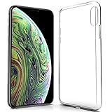 N NEWTOP Custodia Cover Compatibile con Apple iPhone X/XS, Morbido TPU CLEAR Gel Silicone Anti Graffio Trasparente Slim Sottile Flessibile Case Posteriore Proteggi