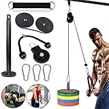 Taeku Carrucola Palestra, Multifunzione LAT Machine Palestra Dischi Palestra Accessori per Curl Bicipiti Estensioni Tricipiti Fitness Palestra (Corda Tricipiti)