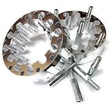 Distanziatore distanziatore estensibile ruota posteriore solo compatibile con Quad Honda TRX 450 R 04-10 larghezza larga 45 mm per ruota - 4/110 con prolunghe metrico 10 x 125 set per 2 ruote.