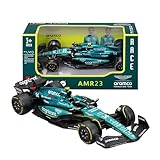 Bburago - Aston Martin AMR23#14 Alonso - Modellino Realistico Auto F1 in Scala 1:43, Replica Diecast con Licenza Ufficiale Aston Martin, Età Consigliata 3+ Anni