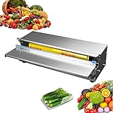 Confezionatrice per Film per Alimenti Freschi 450 mm Con Taglierino, Avvolgitrice Per Pellicola Manuale,Macchina per Tagliare e Sigillare Pellicola per Carne Verdura Frutta