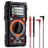 Multimetro Digitale KAIWEETS Tester Portatile MINI TRMS 2000 Conta Tensione CA CC/Corrente CC/Resistenza/Continuità/Diodi, Doppio Isolamento