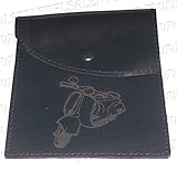 Selle del Salento Portadocumenti porta libretto vera pelle con incisione Vespai vintage