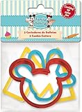 Set di 3 formine per biscotti Topolino – prodotto in plastica riutilizzabile senza BPA