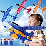 PLSOPPKG Aeroplano Giocattolo Bambini, Giocattoli Lanciatore Aereo Polistirolo per Bambini, Regalo Natale Aereo Giocattolo, All'aperto Regali per Ragazzi e Ragazze 3-10 Anni