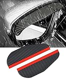 Flaconi Copertura Antipioggia per Specchietto Retrovisore Auto,Gadget Auto,Accessori Auto,Universale per Sopracciglia a Specchio in Fibra Di Carbonio,per la Maggior Parte delle Auto,Camion e SUV