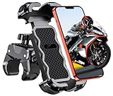 Babacom Porta Cellulare Moto, [Ultra Stabile & 1S Blocco Rapido] Porta Cellulare Bici per Universale Manubrio, 360° Rotabile Supporto Telefono Moto Compatibile con iPhone/Galaxy 4.7"-6.8" Smartphone