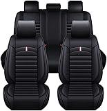 JIABAOCA Fodere Auto Airbag Compatibili per Mercedes Sprinter (2018+) [RWD Only], Set Coprisedile per Guidatore E Passeggero, Kit Anteriore E Posteriore Confortevole, Auto Accessori,Black