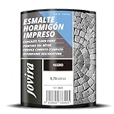 JOVIRA PINTURAS Smalto per cemento stampato, per il ripristino di pavimentos de cemento. (750 ml (Confezione da 1), Nero) E-09