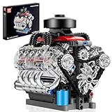 Mould King 10171 Technik V8 Kit Motore Blocchi di Costruzione Blocchi di Morsetto Motore LSX454 V-8 Kit Motore Blocchi di Morsetto Motore a Benzina Modello per Ventilatori Camion Auto (487 parti)