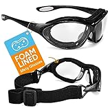 SAFEYEAR Occhiali Protettivi da Lavoro Antiappanno - SG002 Occhiali Protezione Antigraffio Trasparente Laboratorio Chimico Antigraffio Graduati da Vista Antipolveri con Cordicella Banda Elstica