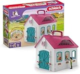 SCHLEICH Horse Club | Scuderia Portatile “Ferro di Cavallo” 42703 | Set con Scuderia, 2 Cavalli, Figura snodabile & Accessori | Regalo per Bambine e Bambini | Giocattolo dai 5 Anni | 60 Pezzi