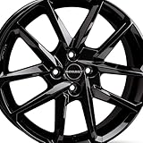 4x Cerchi Borbet N 7x17 ET38 4x100 black glossy compatibile con Mini Cabrio Clubman Cooper Coupe One Roadster