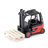 siku 1311, Carrello elevatore, Metallo e Plastica, Rosso e Nero, Con 1 bancale, Forca mobile