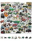 FUGLUS 60 Fogli Adesivi per Bambini, Stickers per Trattori Agricoli, Stickers Attacca e Stacca per Scrapbooking, Bottiglie d'Acqua, Laptop, Libri, Ideali per Bambini