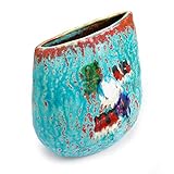 Ceramiche Lega - Vaso Basso Artigianale in Ceramica di faenza - Leg_vas_002